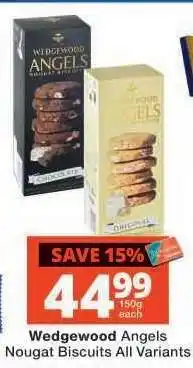 Checkers Wedgewood Angels Nougat Biscuits All Variants offer