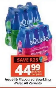 Checkers AQUELLÉ Flavoured Sparkling Water (All variants) offer