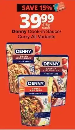 Checkers Denny Cook-in Sauce/Curry All Variants offer