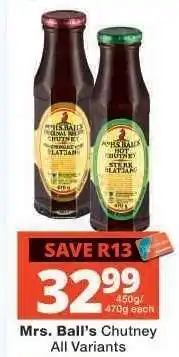 Checkers MRS BALL'S CHUTNEY offer