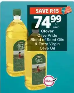 Checkers Clover Olive Pride Blend of Seed Oils & Extra Virgin Olive Oil offer
