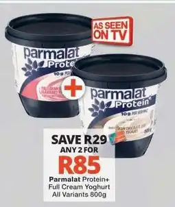 Checkers Parmalat Protein+ Full Cream Yoghurt offer