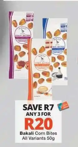 Checkers Bakali Corn Bites offer