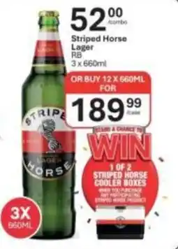 Liquor City Striped Horse Lager offer