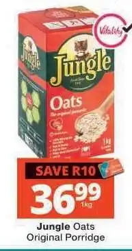 Checkers JUNGLE OATS ORIGINAL PORRIDGE offer
