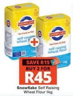 Checkers Snowflake Self Raising Wheat Flour 1kg offer