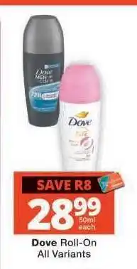 Checkers Dove Roll On offer