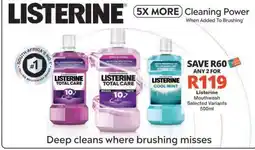 Checkers LISTERINE MOUTHWASH offer