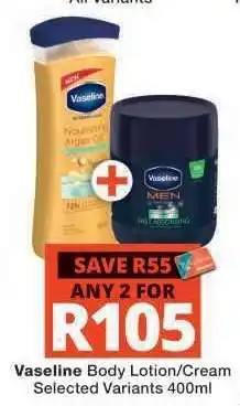 Checkers Vaseline Body Lotion/Cream offer