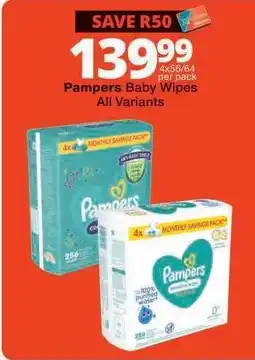 Checkers Pampers Baby Wipes offer