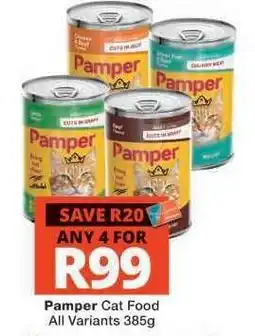 Checkers Pamper Cat Food offer