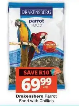 Checkers Drakensberg Parrot Food with Chillies offer
