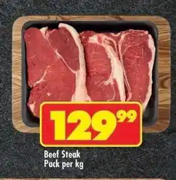 Shoprite Beef Steak offer