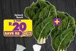 Shoprite Spinach bunch offer