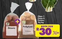 Shoprite Class 1 Onions & Potatoes 1kg bag offer