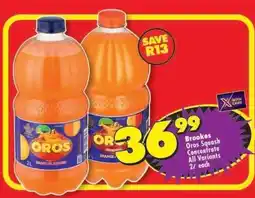 Shoprite Brookes Oros Squash Concentrate offer