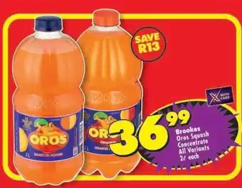 Shoprite Brookes Oros Squash Concentrate offer