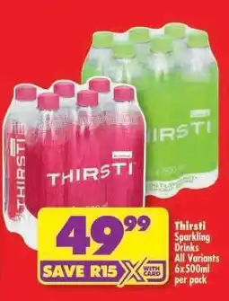 Shoprite Thirsti Sparkling Drinks offer