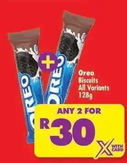 Shoprite Oreo Biscuits All Variants 128g offer