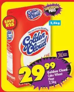 Shoprite Golden Cloud Cake Wheat Flour 2.5kg offer