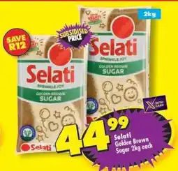 Shoprite Selati Golden Brown Sugar-2Kg Each offer