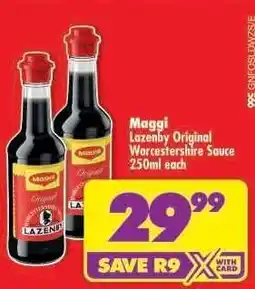Shoprite Maggi Lazenby Original Worcestershire Sauce 250ml offer