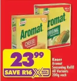 Shoprite KNORR AROMAT SEASONING REFILL offer