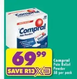 Shoprite Compral Pain Relief Powder offer