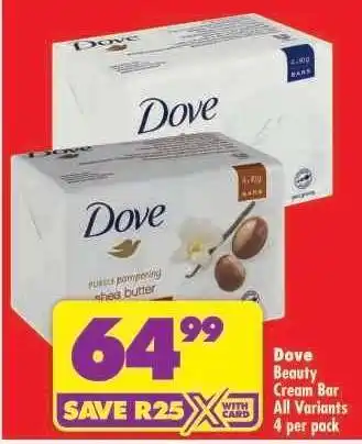 Shoprite DOVE Beauty Cream Bar offer