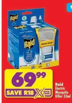Shoprite Raid Electric Mosquito Killer 33ml offer