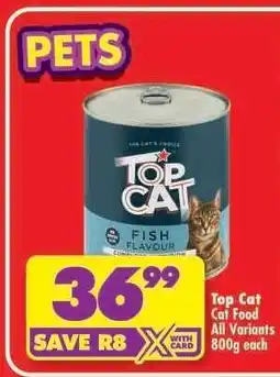 Shoprite TOP CAT CAT FOOD offer