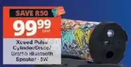 Checkers Xceed Pulse Cylinder/Disco/ Graffiti Bluetooth Speaker offer