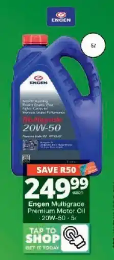 Checkers Engen Multigrade Premium Motor Oil offer