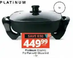 Checkers Platinum Electric Fry Pan with Glass Lid offer