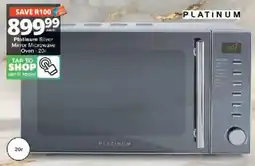 Checkers Platinum Silver Mirror Microwave Oven offer