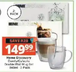 Checkers Home Discovery Comly/Cafecito Double Wall Mug Set offer