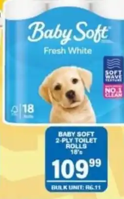 Giant Hyper Baby Soft 2-Ply Toilet Rolls offer