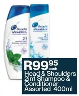 Alpha Pharm Head & Shoulders 2in1 Shampoo & Conditioner Assorted offer