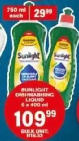 Giant Hyper Sunlight Dishwashing Liquid offer
