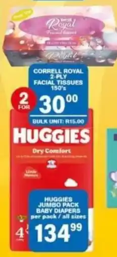 Giant Hyper Huggies Dry Comfort offer