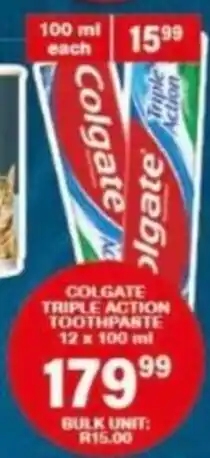 Giant Hyper Colgate Triple Action Toothpaste offer