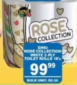 Giant Hyper DINU ROSE COLLECTION WHITE 2-PLY TOILET ROLLS offer