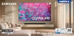 Hirsch's Samsung Crystal UHD offer