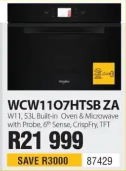 Hirsch's W11, 53L Built-in Oven & Microwave offer