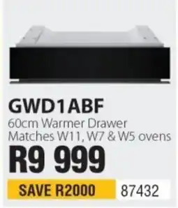 Hirsch's GWD1ABF 60cm Warmer Drawer offer