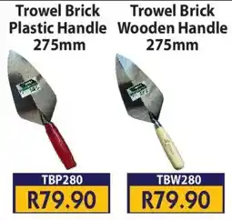 Laduma Hardware catalogue Trowel Brick Plastic Handle 275mm offer