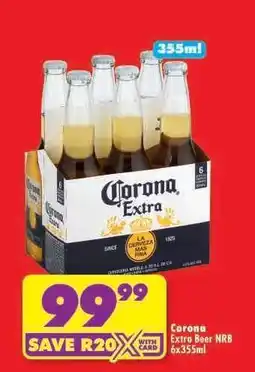 Shoprite Corona Extra Beer NRB 6x355ml offer