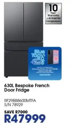 Hirsch's 630L Bespoke French Door Fridge offer