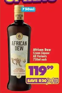 Shoprite African Dew offer