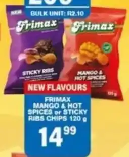 Giant Hyper Frimax Mango & Hot Sticky Ribs Chips offer